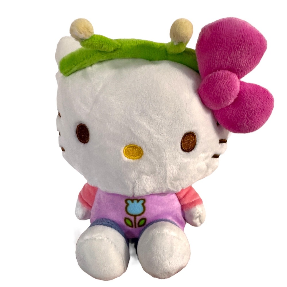 Hello Kitty Plush Toy Butterfly Flower Garden Outfit Stuffed Animal‎